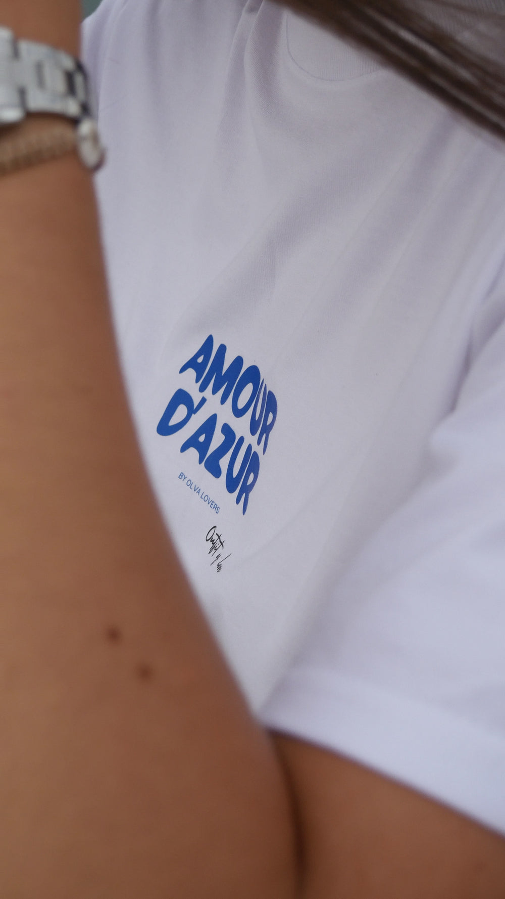 T-shirt AMOUR D'AZUR bleu
