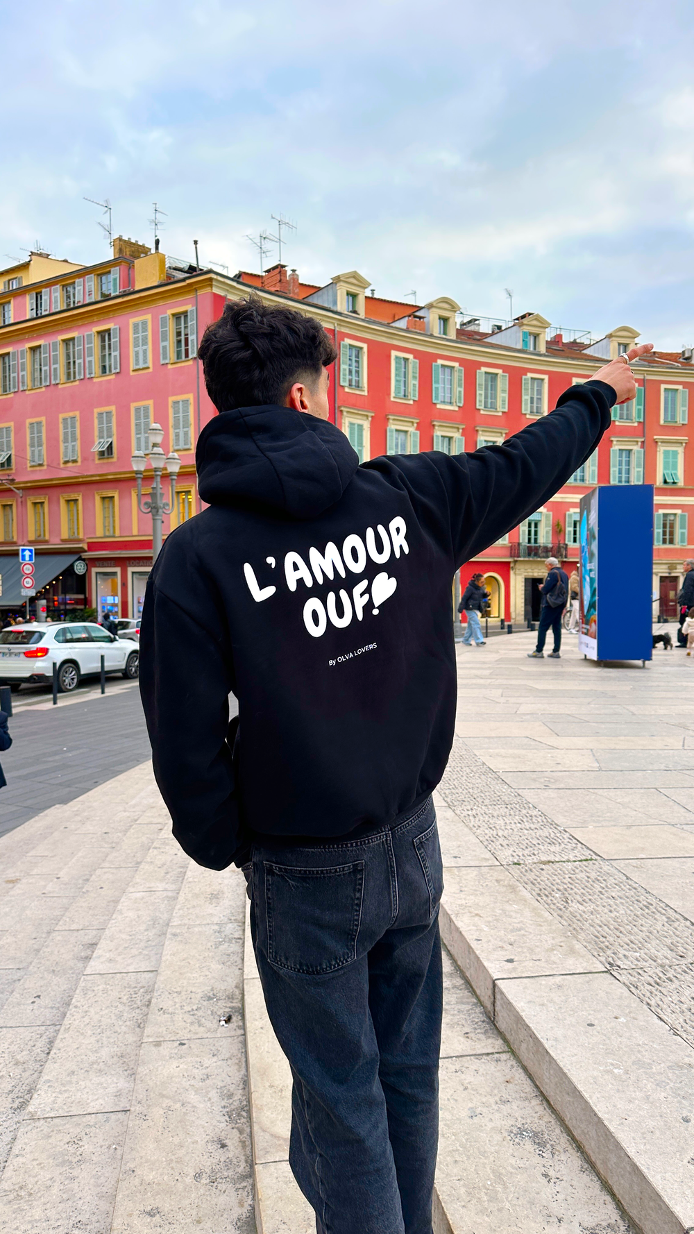 Sweat oversize "L'amour ouf"