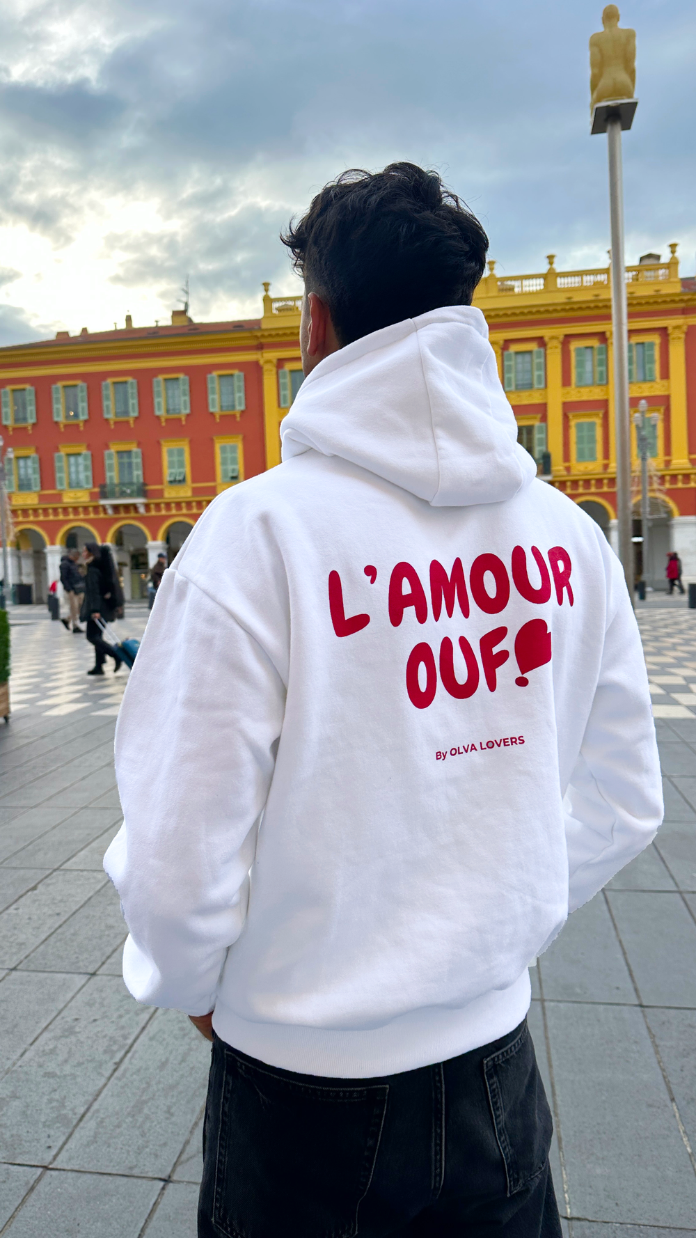 Sweat oversize "L'amour ouf"