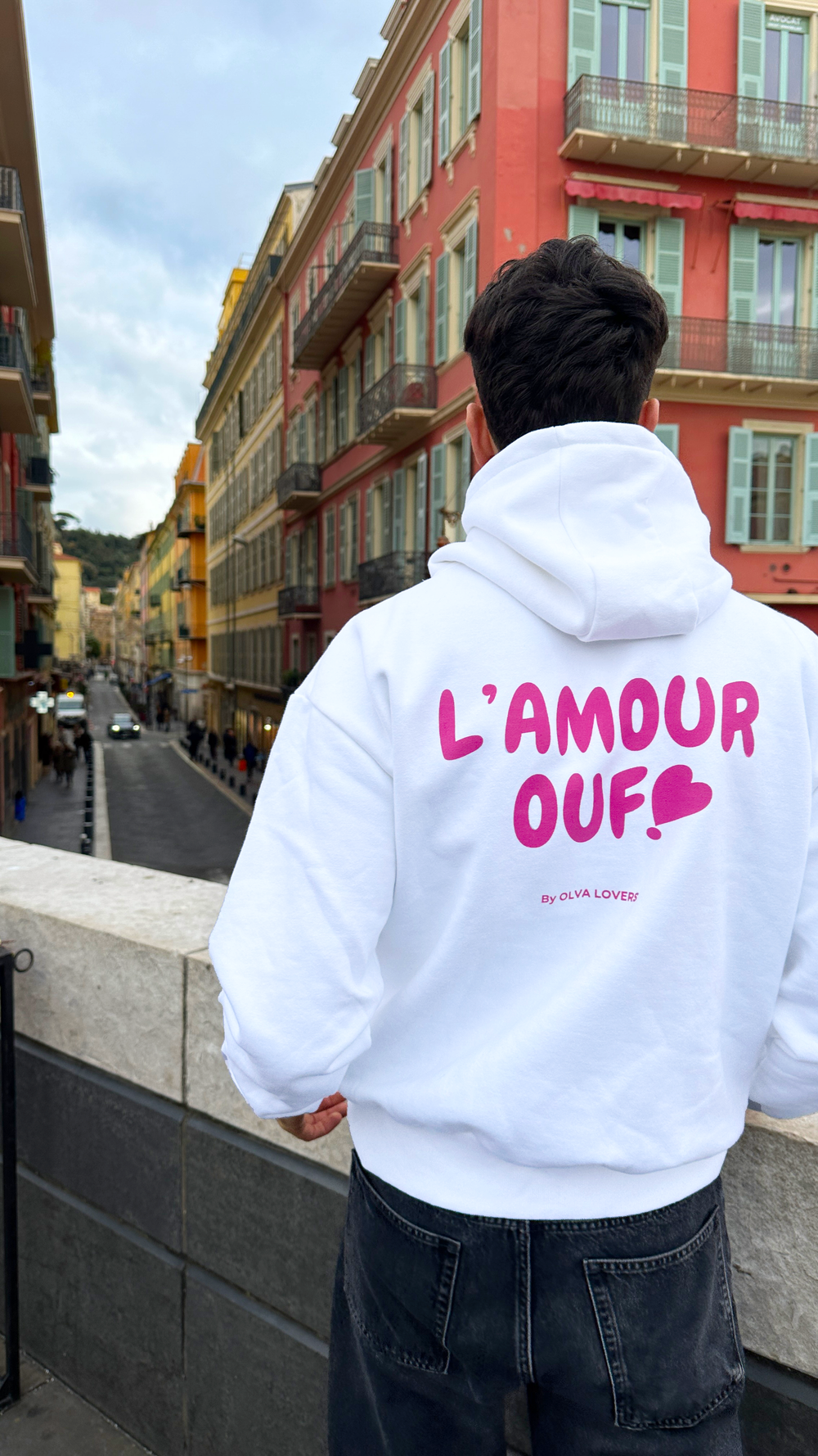 Sweat oversize "L'amour ouf"