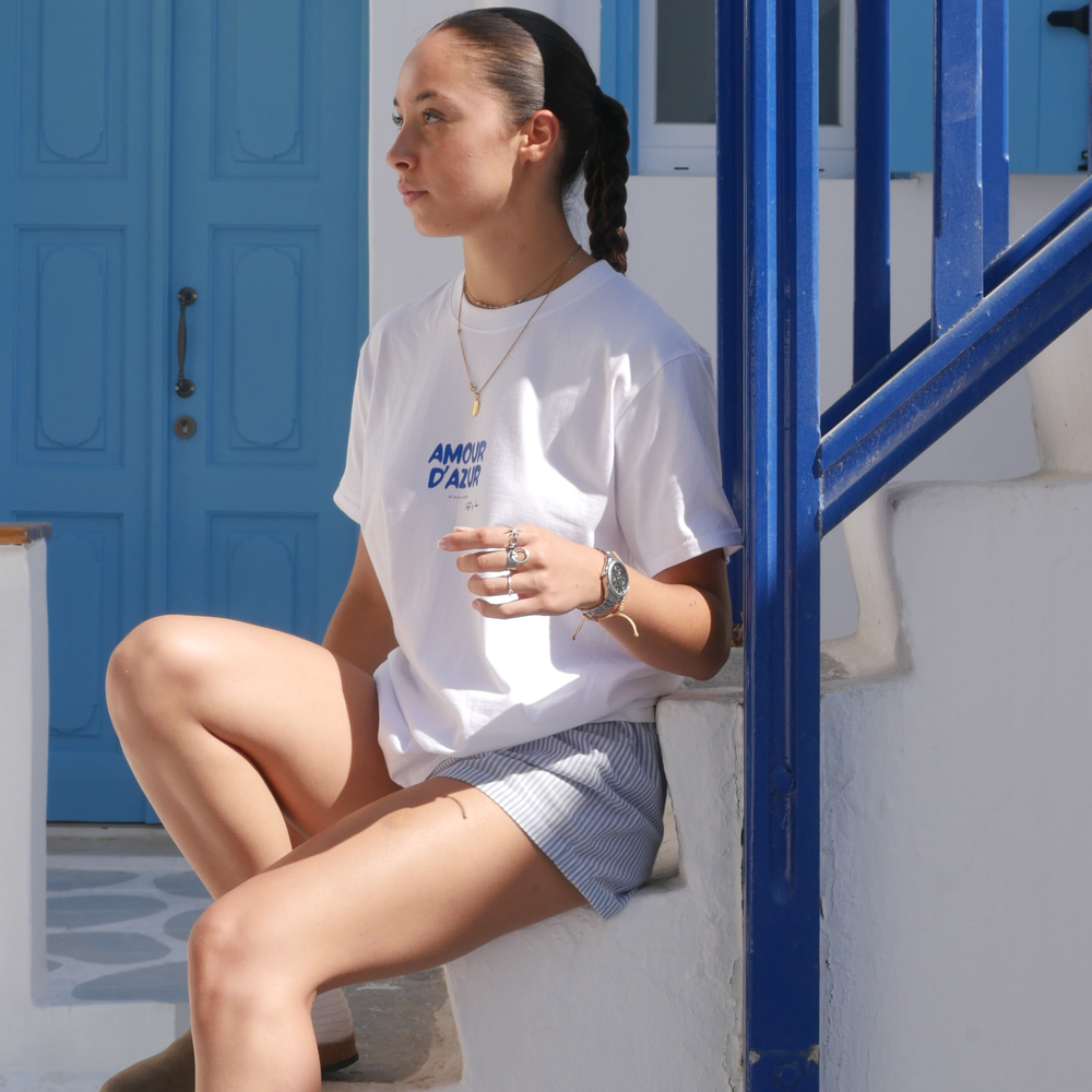 T-shirt AMOUR D'AZUR bleu